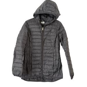 Levi's Women XS Black Puffer Packable Quilted Jacket w/Hood Streetwear Gorpcore
